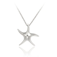 Sterling Silver Tarnish Free Starfish Pendant, 18