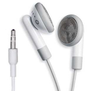 Stereo Earbud Headphone for Apple iPod Touch 1st 2nd 3rd Gen, iPod Nano iPod mini/ iPod video/ iPod shuffle ( Generic Ear Bud Headphone ) รูปที่ 1