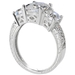 รูปย่อ Quinn's Engagement Ring - Asscher Cut CZ 925 Sterling Silver Rhodium Electroplated รูปที่2