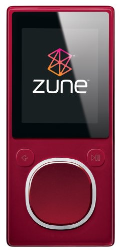 Zune 4 GB Digital Media Player (Red) ( Zune Player ) รูปที่ 1