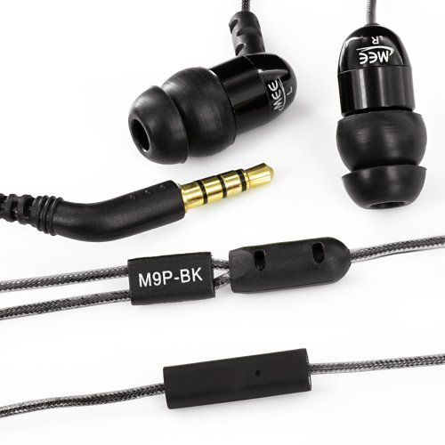 MEElectronics M9P-BK Hi-Fi Sound-Isolating In-Ear Headphones with Microphone (Black) ( MEElectonics Ear Bud Headphone ) รูปที่ 1