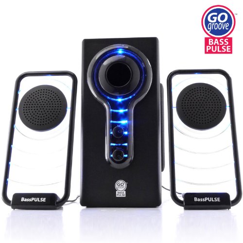 GOgroove BassPULSE Hi-Fidelity 2.1 Stereo Sound System with Subwoofer for PC, Mac, MP3, iPod and Home-Theater ( Computer Speaker ) รูปที่ 1