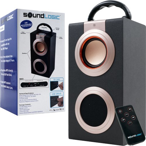 Sound Logic Rechargeable Portable Media Speaker with USB (72-4796) ( Computer Speaker ) รูปที่ 3