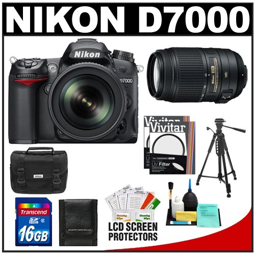 Review Nikon D7000 Digital SLR Camera & 18-105mm VR + 55-300mm VR Lens + 16GB Card + Filters + Case + Tripod + Accessory Kit รูปที่ 1