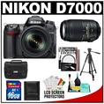 Review Nikon D7000 Digital SLR Camera & 18-105mm VR + 55-300mm VR Lens + 16GB Card + Filters + Case + Tripod + Accessory Kit