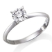 รูปย่อ Solitaire Diamond Ring 1/2 ct, F Color, SI3 Clarity, Certified, Round Cut, in 18K Gold / White รูปที่1