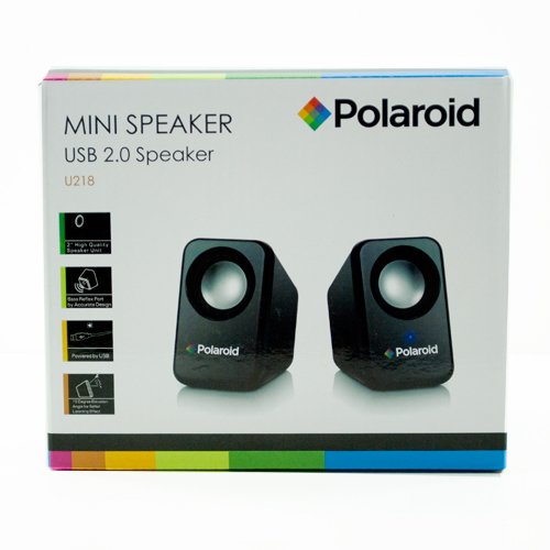 Polaroid U218 USB 2.0 Mini Speaker (Black) ( Computer Speaker ) รูปที่ 3