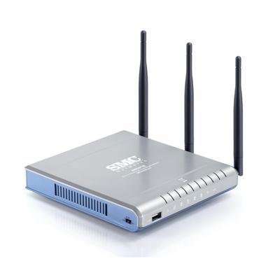 SMC  SMCWGBR14-N Barricade N ProMax Draft 11n Wireless Gigabit Broadband Router ( SMC VOIP ) รูปที่ 1