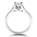 รูปย่อ 5/8 Carat Asscher Cut Diamond Engagement Ring in 14k White Gold รูปที่3