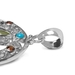 รูปย่อ Sterling Silver, Turquoise, Peridot and Garnet Bright America Pendant รูปที่3