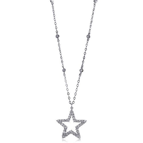 Sterling Silver Star Pendant Necklace รูปที่ 1