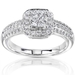 รูปย่อ 1/2 Carat TW Princess & Round Diamond Engagement Ring in 14k Gold รูปที่2