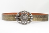 รูปย่อ Tobacco Road Rocker Bronze Leather Belt ornate metal buckle (leather belt ) รูปที่3