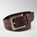 Matthews Genuine Leather Belt by Fossil in Brown 