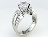 รูปย่อ 1.01 ct Diamond Engagement Ring Setting 18k White Gold รูปที่1