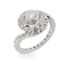 รูปย่อ Extraordinary Swirling CZ Engagement Ring รูปที่1