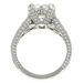 รูปย่อ Pear & Pave Diamond Engagement Ring 1.26cttw (CZ ctr) รูปที่2