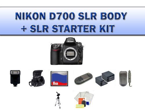 Review Nikon D700 Digital SLR Camera Body + 2 Extended Life Batteries + Battery Charger + 8 GB Memory Card + Card Reader + Tripod + Carrying Case + Starter Kit + Digital Flash and more!! รูปที่ 1