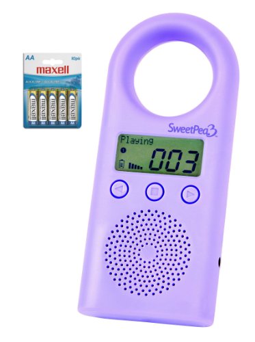 SweetPea3 2 GB MP3 Player for Kids (Violet) With a 10 Pack of Maxell AA Alkaline Batteries for up to 550 hours of Playtime ( SweetPea Toys Player ) รูปที่ 2