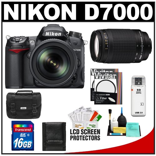 Review Nikon D7000 Digital SLR Camera & 18-105mm VR + 70-300mm Lens + 16GB Card + Filters + Case + Accessory Kit รูปที่ 1