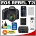 รูปย่อ Review Canon EOS Rebel T2i Digital SLR Camera & 18-55mm IS Lens + EF 75-300mm III Zoom Lens + 16GB Card + Battery + Case + Accessory Kit รูปที่1