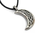 รูปย่อ Celtic Moon Pewter Pendant On Corded Necklace, The Celestial Collection รูปที่1