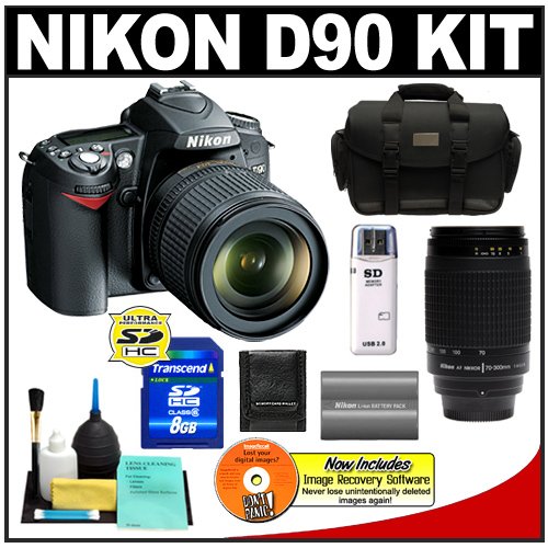 Review Nikon D90 Digital SLR Camera with 18-105mm AF-S DX VR Nikkor Lens [Outfit] + Nikon 70-300mm Lens + 8GB Cameta Bonus Accessory Kit รูปที่ 1