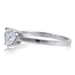 รูปย่อ Sterling Silver Ring Heart Cubic Zirconia CZ Solitaire Ring 0.9ct - Women's Engagement Wedding Ring รูปที่3