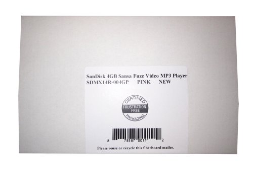 SanDisk 4GB Sansa Fuze Video MP3 Player Pink (SDMX14R-004GP) ( SanDisk Player ) รูปที่ 3