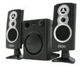 PIXXO Multimedia Speaker, 2.1 Channel Stereo, Amplifier, 3-Inch Subwoofer, Black _Retail ( Computer Speaker )