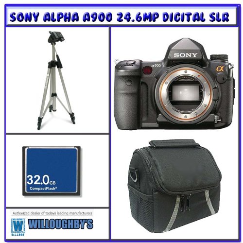 Review Sony Alpha A900 24.6Megapixel Digital SLR Camera (Body Only) + 32GB Compact Flash Card + Pro Series Tripod + Pro DSLR Camera Bag รูปที่ 1