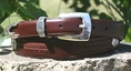 Cape Verde Ornament Leather Belt (leather belt )