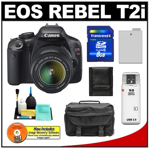 Review Canon EOS Rebel T2i Digital SLR Camera & 18-55mm IS Lens + 8GB Card + Battery + Case + Accessory Kit รูปที่ 1