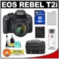 Review Canon EOS Rebel T2i Digital SLR Camera & 18-55mm IS Lens + 8GB Card + Battery + Case + Accessory Kit