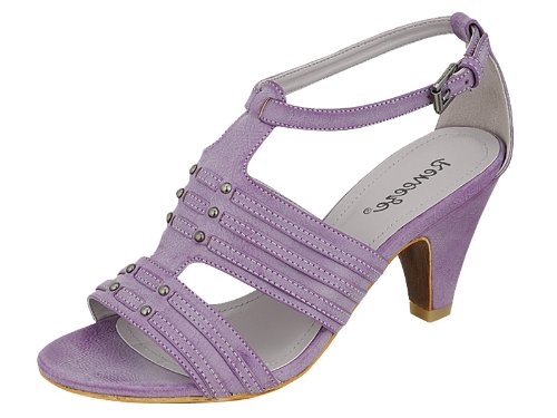 Reneeze ALLAY-4 Women's Mid-Heels Ankle-Strapped Sandals - Purple ( Ankle Strap Sandal ) รูปที่ 1