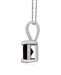 รูปย่อ Sterling Silver 6mm Square-Cut Garnet Pendant รูปที่3