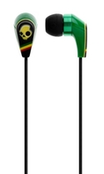 Skullcandy 50/50 In Ear Bud with In-Line Microphone and Control Switch/Volume S2FFDM-058 (Rasta) ( Skullcandy Ear Bud Headphone )