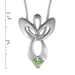 รูปย่อ Sterling Silver Guardian Angel Pendant with August Birthstone on Snake Chain รูปที่2