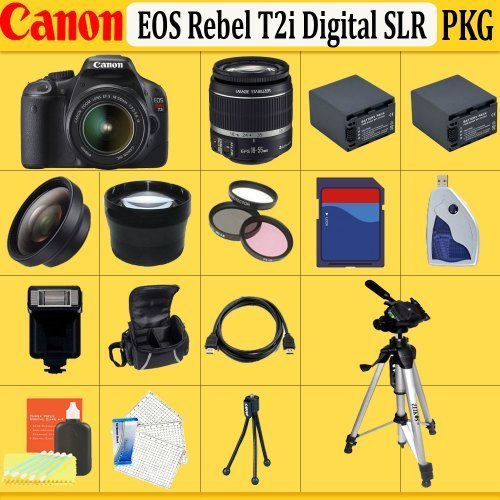 Review Canon EOS Rebel T2i SLR Digital Camera Kit with Canon Ef-s 18-135mm F/3.5-5.6 Is Lens + Huge SSE 32GB Lens Accessories Package รูปที่ 1