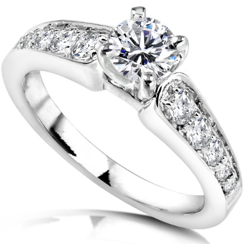 3/4ct TW Round Diamond Engagement Ring in 14kt White Gold รูปที่ 1