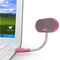 JLab USB Laptop Speakers - Portable, Compact, Travel Notebook Speaker for PC and Mac - B-Flex Hi-Fi Stereo USB Laptop Speaker - Cotton Candy Pink ( Computer Speaker )