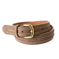 Cole Haan Men's Ludlow Brown Suede Belt (Full grain suede leather belt )