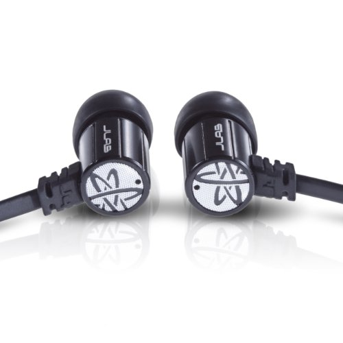 JLab JBuds J4M Heavy Bass Metal In-Ear Earbuds Style Headphones with Travel Case  (Obsidian Black) ( JLAB Ear Bud Headphone ) รูปที่ 4