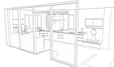 รับออกแบบตกแต่ง งานเฟอร์นิเจอร์ บิวท์อิน (Furniture Built-In) รูปที่ 1