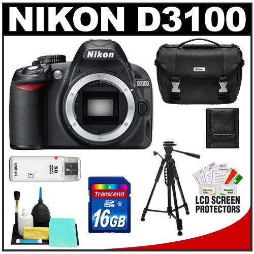 Review Nikon D3100 Digital SLR Camera Body (Outfit Box) with 16GB Card + Nikon Gadget Bag Case + Photo Tripod + Accessory Kit รูปที่ 1