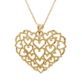 10k Yellow Gold Polished Heart Pendant, 18