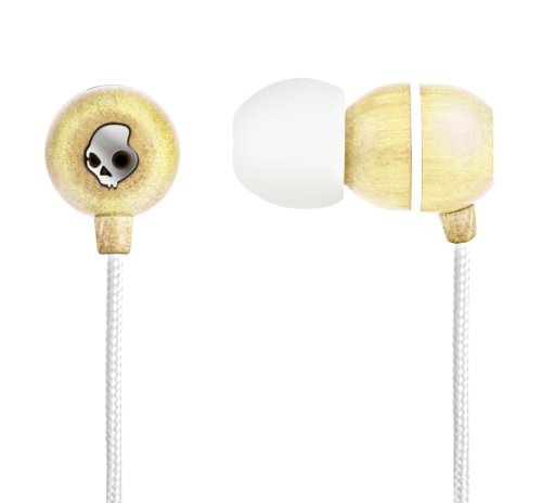 Skullcandy Holua Wooden In Ear Bud with In-Line Mic S2HLCY-011 (Bleached Wood) ( Skullcandy Ear Bud Headphone ) รูปที่ 1