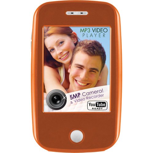 Ematic EM608VIDO 3-Inch Touch Screen 8 GB MP3 Video Player with Built-In 5 MP Digital Camera(Orange) ( XO Vision Player ) รูปที่ 1