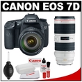 Review Canon EOS 7D Digital SLR Camera with EF 28-135mm IS USM Lens with Canon EF 70-200mm f/2.8 L IS II USM Zoom Lens + Cleaning Accessory Kit