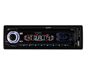 Supersonic SC-7272UC Car Audio with AM/FM Radio, USB, SD/MMC Card Reader and Detachable Panel ( Supersonic Car audio player ) รูปที่ 1